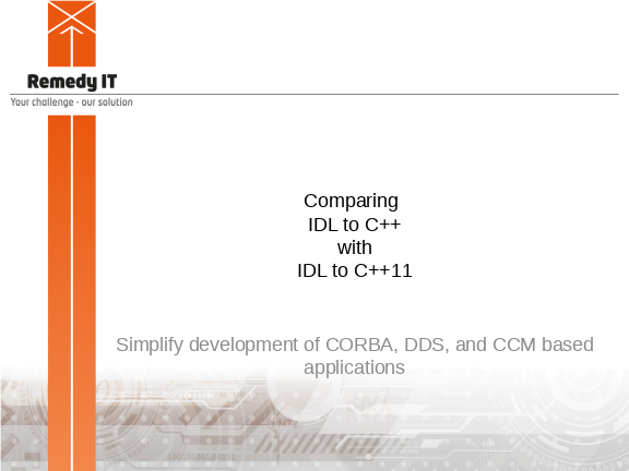 Comparing IDL to C++ with IDL to C++11